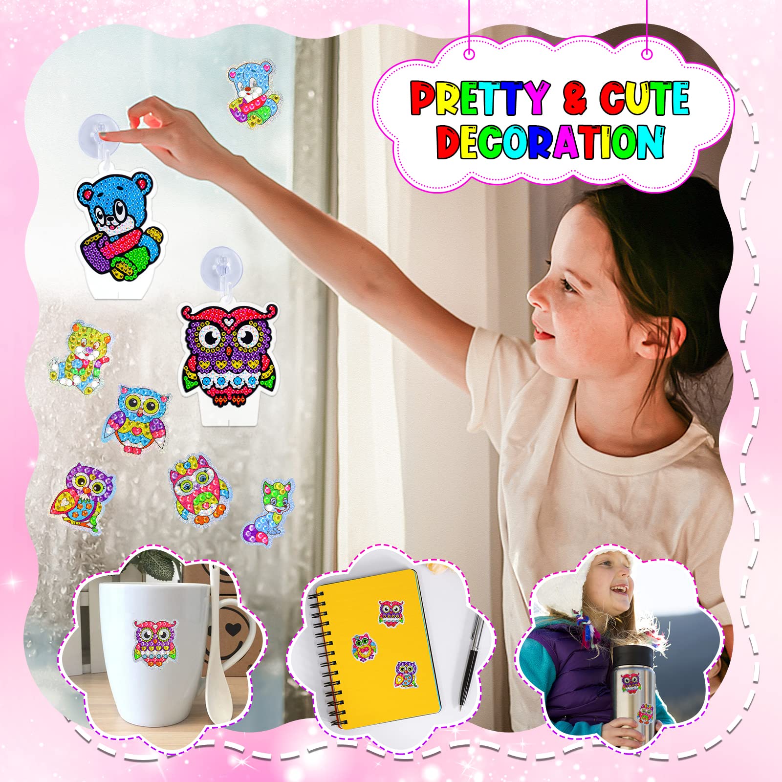 Craft Kits for 5-6-7-8-9-10 Year Old Boy Girl Gift Ideas: Kids Painting  Kits for Kids Teens Girls Gifts 6-8 8-12 Years Old Diamond Art Kit Girls  Toys